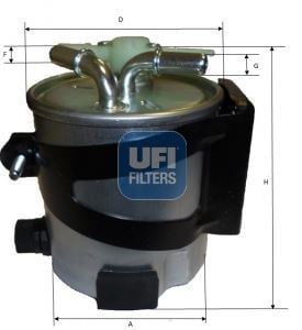 Ufı 55.430.00 Ufı Mazot Filtresi Megane Iı 2005 Sonrası Scenıc Iı 2005 Sonrası Gran