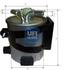 Ufı 55.430.00 Ufı Mazot Filtresi Megane Iı 2005 Sonrası Scenıc Iı 2005 Sonrası Gran