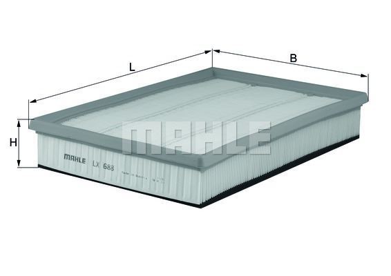 Knecht Lx688 Hava Filtresi Sharan / Alhambra / Galaxy 1.8T 20V 1.