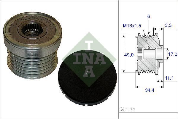 Ina 535018310 Alternatör Kasnağı Bmw 1 Bmw 3 Bmw 5 730I