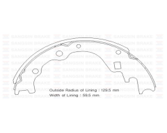 Sangsıng Sa127 Fren Balatası Arka Pregıo 1999 Sonrası Bongo 2004 Sonrası Tek Teker