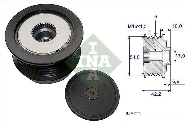 Ina 535018810 Alternatör Kasnağı Vectra C Z19Dth Bosch Tıp