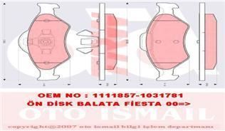 Trw Gdb1418 Fren Balatası Ön Fıesta Iv 1995 Sonrası Ka 1996 Sonrası / Mazda 121 96-