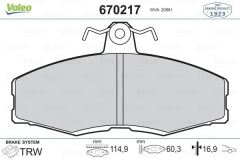 VALEO 670217 ÖN BALATA FAVORİT (91-97) FELICIA (92-01) CADDY 1.6