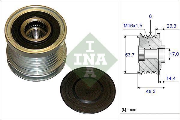 Ina 535020410 Alternatör Kasnağı Rulmanlı Astra J Insıgnıa Zafıra