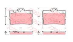 Trw Gdb1421 Fren Balatası Arka C209 Clk Serısı Clk200 Clk220 Clk2