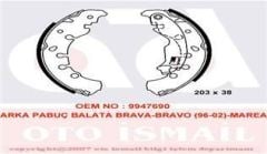 Valeo 562649 Kampana Balata Marea 1996 Sonrası Brava 1995 Sonrası Bravo 95-