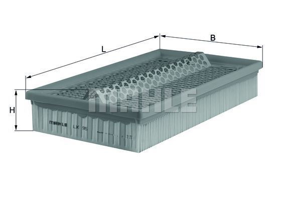 Mahle Lx95 Hava Filtresi Mercedes W201 W204 83-93