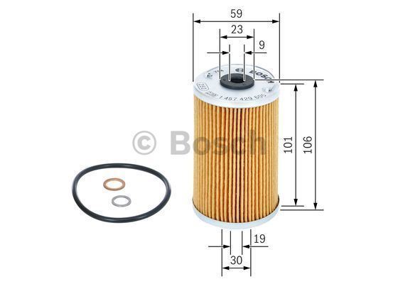 Bosch 1457429605 Yağ Filtresi Mb123 Kasa
