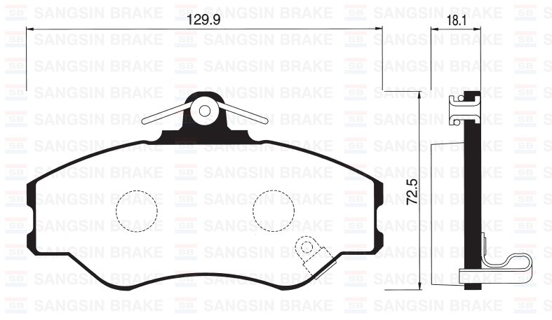 Sangsıng Sp1072 Fren Balatası Ön H100 93-00 Gdb3089
