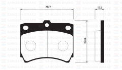 Sangsıng Sp1073 Fren Balatası Ön Hıjet 83 Coure 85 -
