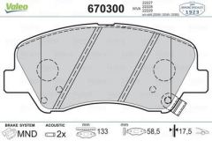 VALEO 670300 ÖN BALATA HYUNDAI ACCENT BLUE 1.4 1.6CRDİ 11=- RIO 1