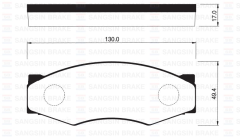 Sangsıng Sp1095 Fren Balatası Ön D21 D22 98-02 D1025