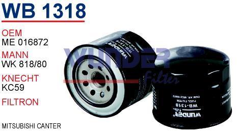 WUNDER WB1318 MAZOT FİLTRESİ - MiTSUBiSHi CANTER