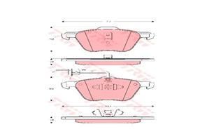 Trw Gdb1460 Fren Balatası Ön Sharan 1995 Sonrası Transporter T4 1990 Sonrası / Alha