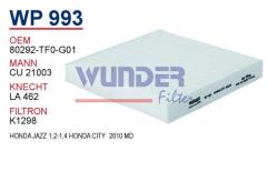 WUNDER WP993 POLEN FİLTRESİ - HONDA JAZZ 1,2-1,4 HONDA CITY 2010