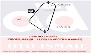 Gates 5047 Triger Eksantrik Kayışı Vectra Omega A Kadett 111X200