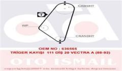 Gates 5047 Triger Eksantrik Kayışı Vectra Omega A Kadett 111X200