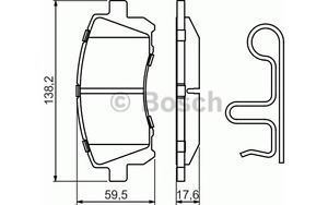 Bosch 986424700 Ön Balata Subaru Forester 2.0-2.0T (97-02)-Legacy