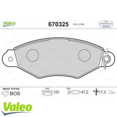 VALEO 670325 ÖN BALATA KNG 1.9D (97-03)-KNG 1.5DCİ (01-10)-XSARA