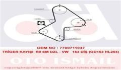 Gates 5051 Triger Eksantrik Kayışı R9 Em Dızel 153X254