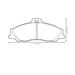 Bosch 986424720 Fren Balatası Ön Ranger 1998 Sonrası / Mazda B 96-