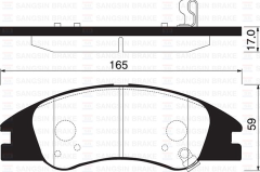 Sangsıng Sp1167 Fren Balatası Ön Kıa Cerato Iı Spectra Fe22-Fe24