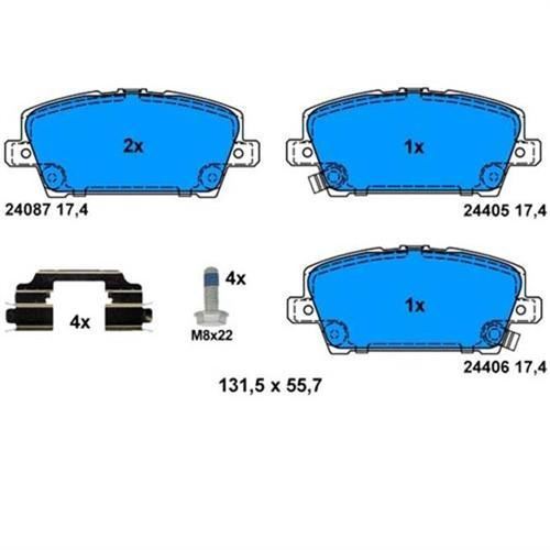 Bosch 986494136 Fren Balatası Ön Cıvıc 05-