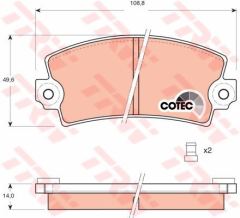 Trw Gdb148 Fren Balatası Ön R12