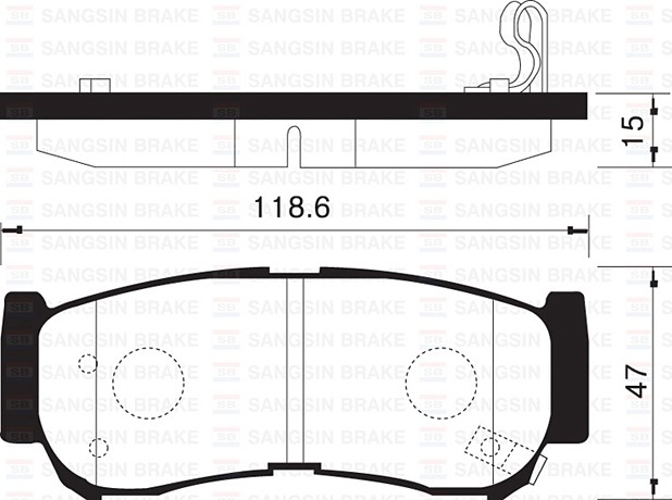 Sangsıng Sp1173 Fren Balatası Arka Kyron 2.0 Xdı 2.0 Xdı 4X4 05-