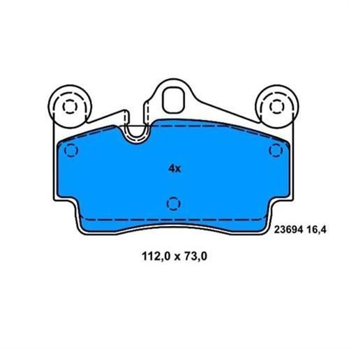 Bosch 986424741 Fren Balatası Arka Touareg 7L 2002 Sonrası / Q7 4L 2006 Sonrası / C