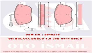 Trw Gdb1483 Fren Balatası Ön Fişli 500 L Lınea 2007 Sonrası Doblo  2010 Sonrası Fıor