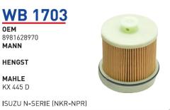 WUNDER WB1703 MAZOT FİLTRESİ - ISUZU N-SERİE (NKR-NPR)