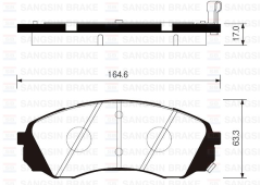Sangsıng Sp1238 Fren Balatası Ön Carnıval Iıı 2.7 V6-2.9Crdı Crdı