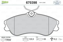 VALEO 670398 ÖN BALATA XSARA PICASSO (N68) 1.6 1.6HDİ 1.8 16V 2.0