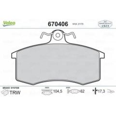 VALEO 670406 ÖN BALATA SAMARA 1.1-1.3-1.5  (85-97)