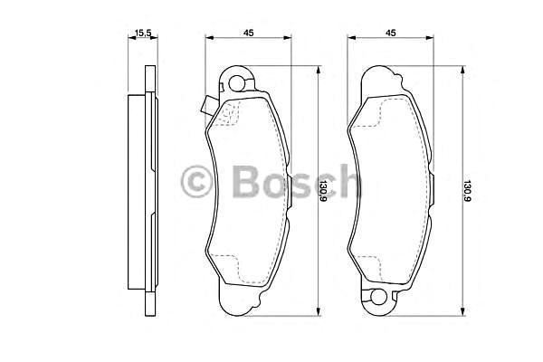 Bosch 986424804 Ön Balata Swıft Iı 1.0I (89-05) Swıft 1.3 (3.89-1