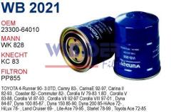 WUNDER WB2021 MAZOT FİLTRESİ - TOYOTA HiLUX 2.4 D