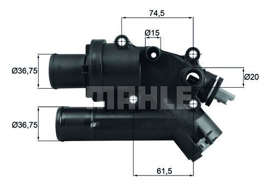 Mahle Th4683 Termostat Komple 83°C 407 06-508-10-C5 06-Mondeo 08-