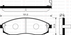 Sangsıng Sp1256 Fren Balatası Ön Maxıma Qx 2.5 V6 24V 3.0 95-00 M