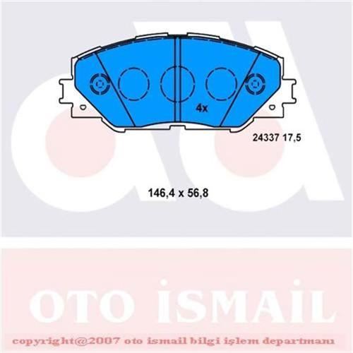 Bosch 986494174 Fren Balatası Ön Rav4 06-11 Prıus 12-