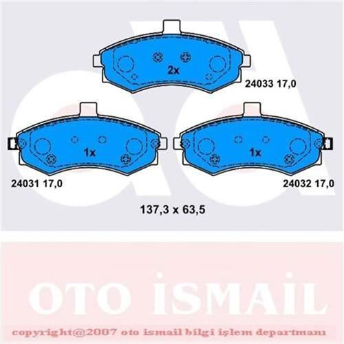 Bosch 986424810 Fren Balatası Ön Fişli Elantra 1.6 1.8 2.0 Crdı 0