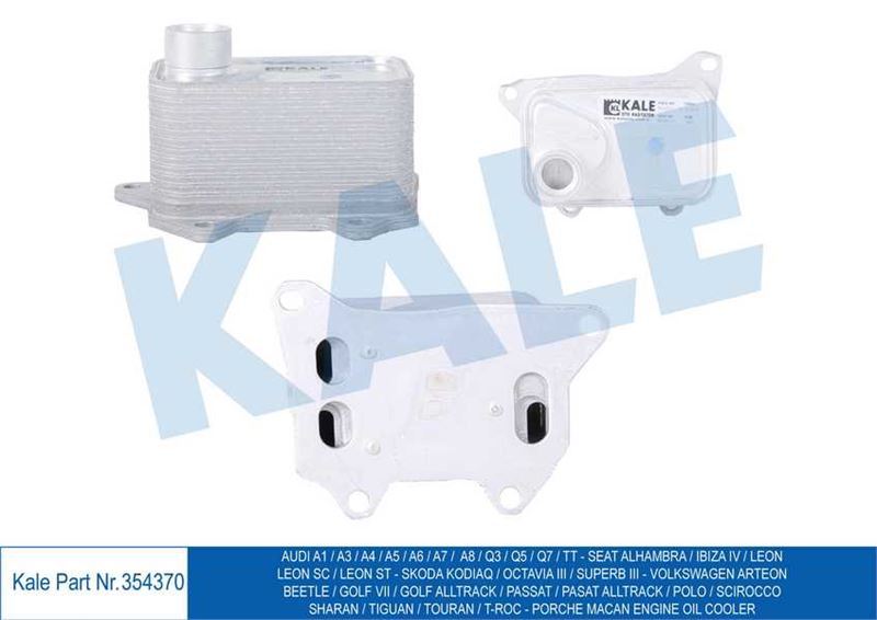 Kale 354370 Yağ Soğutucu A1 A3 A4 A5 A6 A7 A8 Q3 Q5 Q7 Tt Alhambr