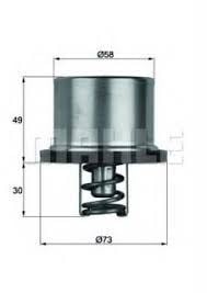 Mahle Thd186 Termostat Renault Trucks Volvo-Iveco 86C
