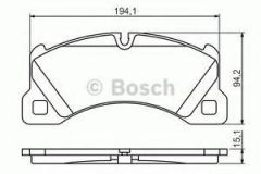 Bosch 986494206 Fren Balatası Ön Touareg 7L 2002 Sonrası Touareg 7P  2010 Sonrası /