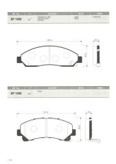 Sangsıng Sp1409 Fren Balatası Ön Dmax  2011 Sonrası 8979475710