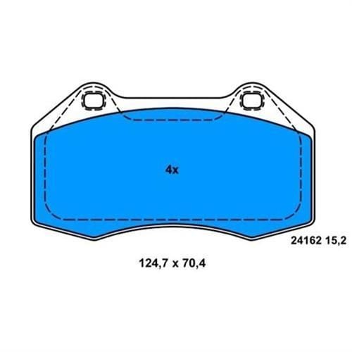 Bosch 986494228 Fren Balatası Ön Clıo Iıı 2006 Sonrası 2.0 16V Sport Megan