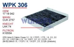 WUNDER WPK306 POLEN  FİLTRESİ - OPEL ZAFiRA - ASTRA G