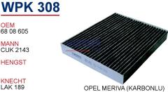WUNDER WPK308 POLEN  FİLTRESİ - OPEL MERİVA