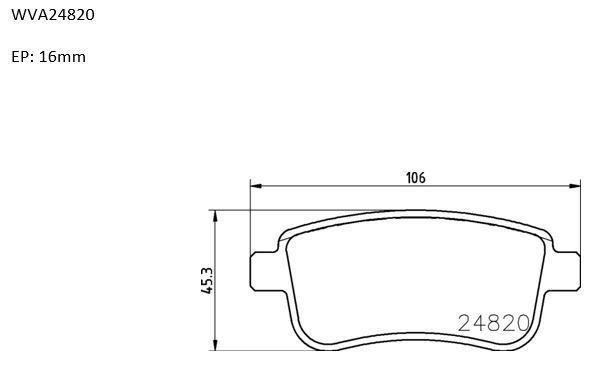 Renault 440604694R Fren Balatası Arka Megane Iıı 2008 Sonrası Megane Iv 15